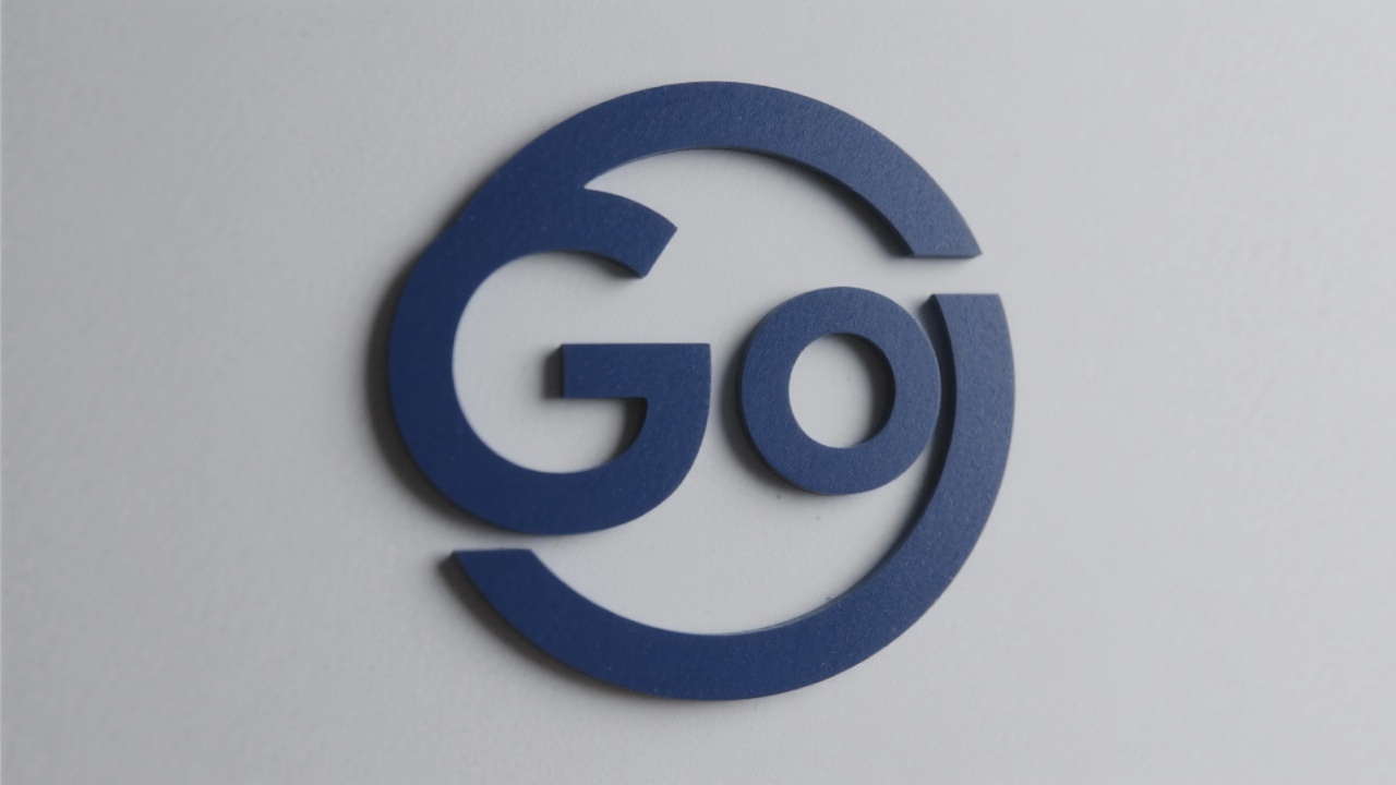 Minimalistic dark blue GermanyOps Consulting logo showing stylized G and O letters forming a continuous circle for reliable operations